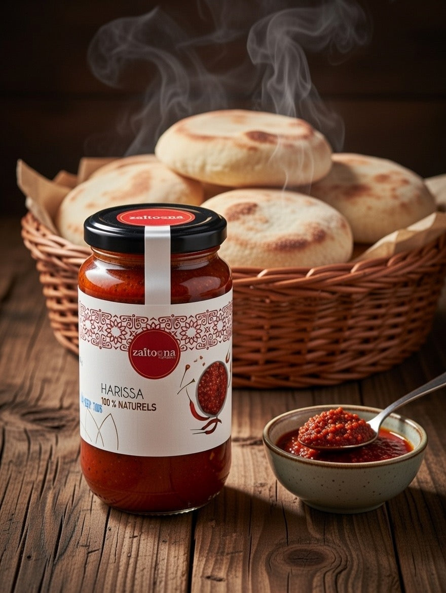 Harissa 100% Naturelle – Sauce Piquante Artisanale Marocaine Sans Additifs