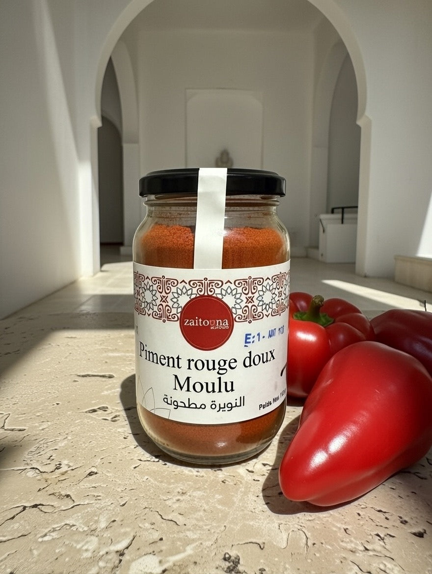 Piment Rouge Doux Moulu – Épice Naturelle Marocaine Sans Additifs Zaitoona