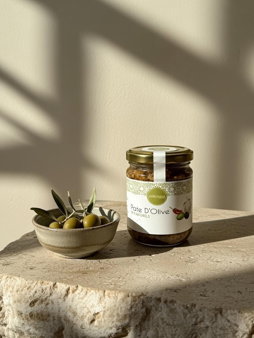 Pâte d’Olives Maison – Authentique Marocaine 100% Naturelle Sans Additifs Zaitoona