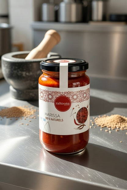 Harissa 100% Naturelle – Sauce Piquante Artisanale Marocaine Sans Additifs