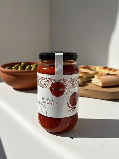 Harissa 100% Naturelle – Sauce Piquante Artisanale Marocaine Sans Additifs