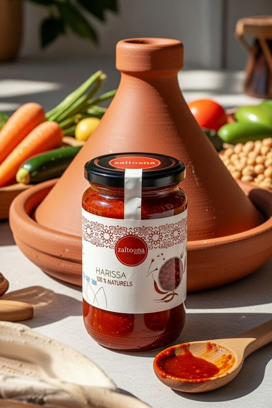 Harissa 100% Naturelle – Sauce Piquante Artisanale Marocaine Sans Additifs