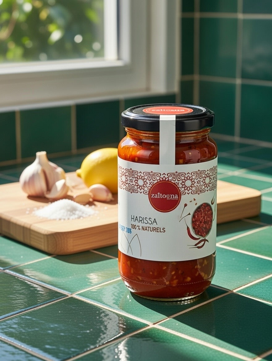 Harissa 100% Naturelle – Sauce Piquante Artisanale Marocaine Sans Additifs