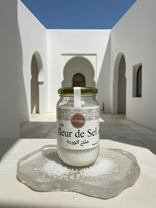 Fleur de Sel – Sel Marin Naturel en Flocons Artisanal Marocain Sans Additifs Zaitoona