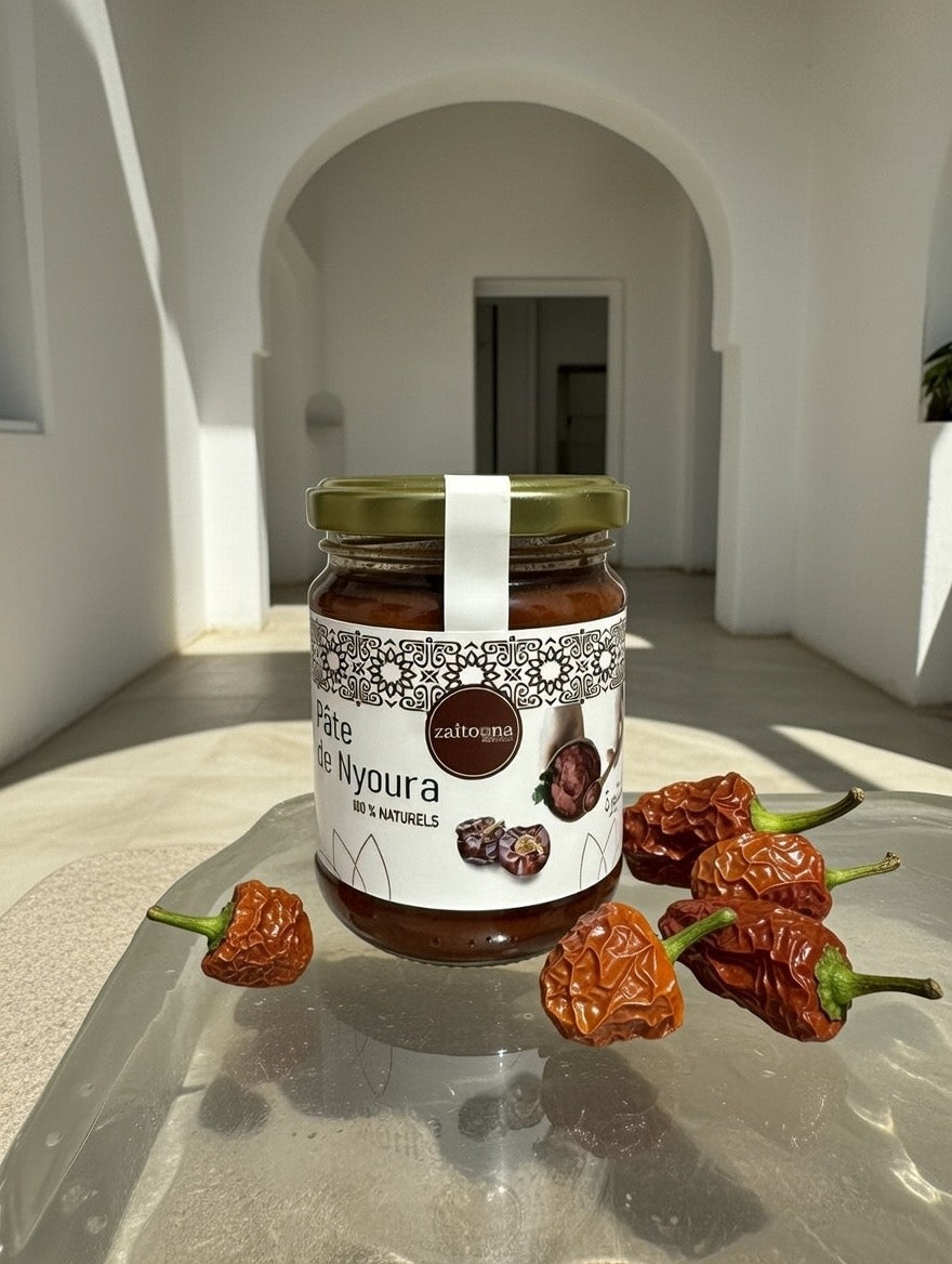 Pâte de Nyoura – Piment Rouge Doux Naturel Marocain Sans Additifs Zaitoona