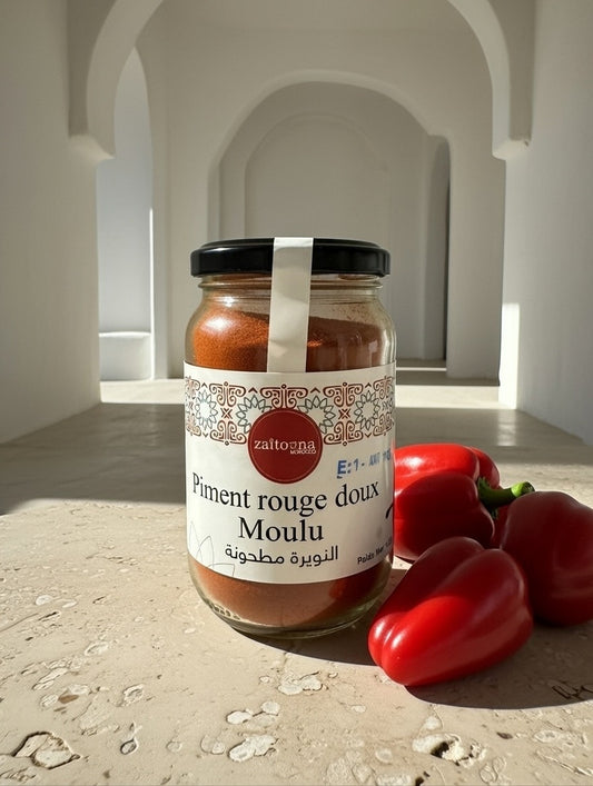 Piment Rouge Doux Moulu – Épice Naturelle Marocaine Sans Additifs Zaitoona
