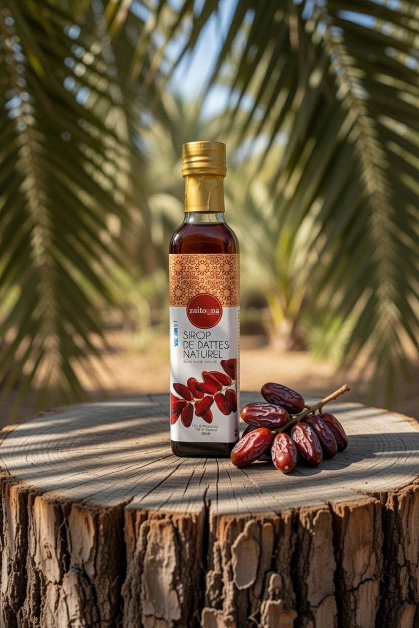 Sirop de Datte 100g 100% Naturel – Sirop de Dattes Pur Artisanal Marocain Sans Sucre Ajouté