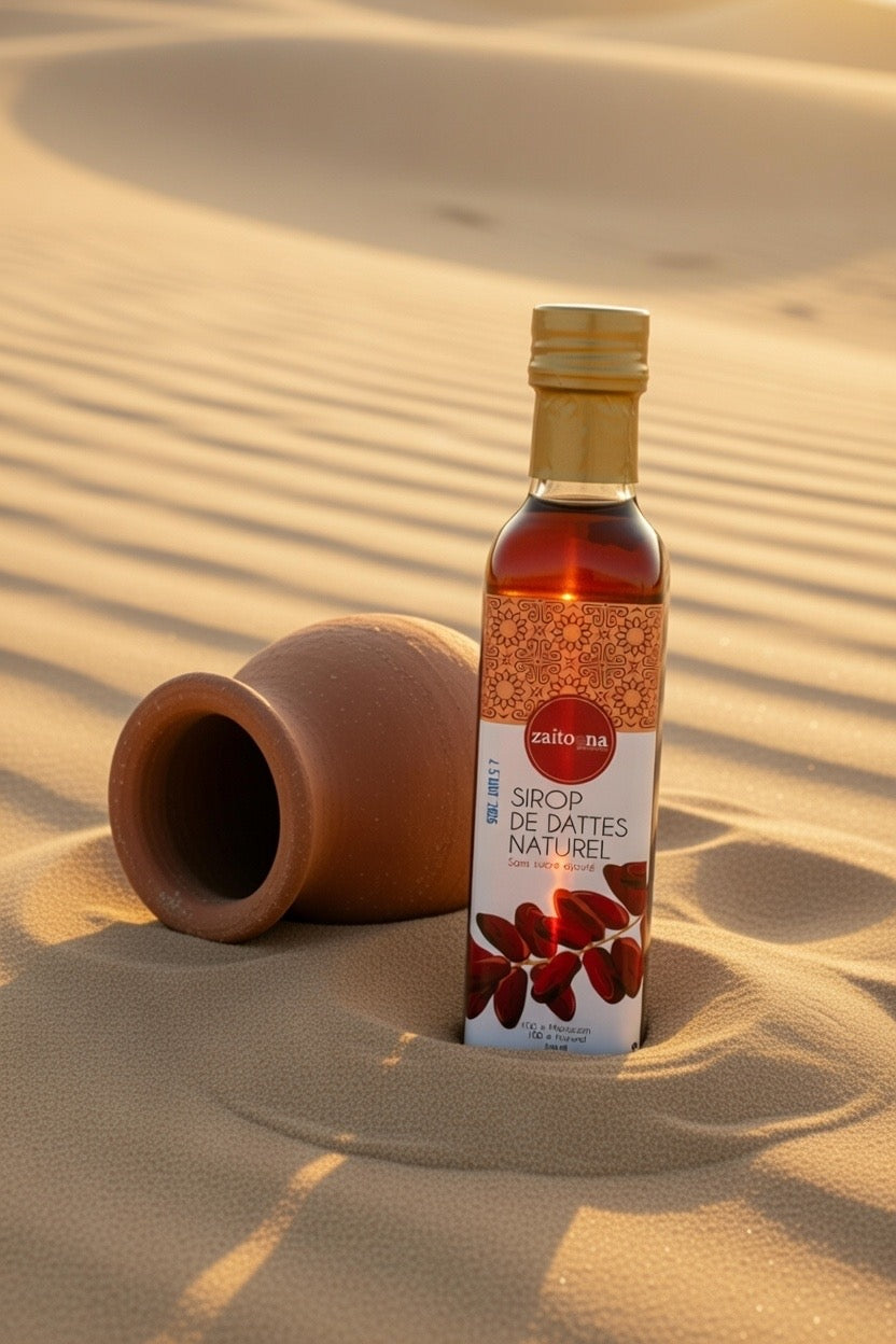 Sirop de Datte 100g 100% Naturel – Sirop de Dattes Pur Artisanal Marocain Sans Sucre Ajouté
