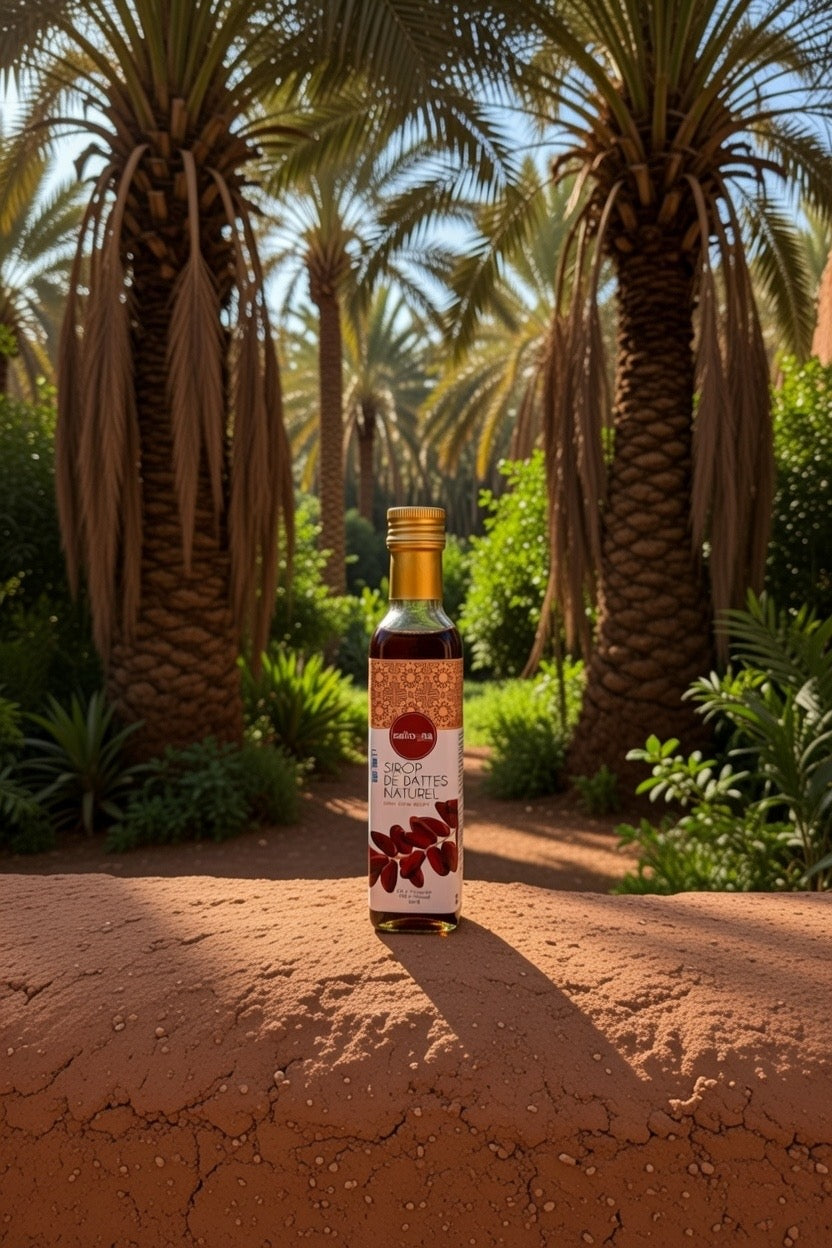 Sirop de Datte 100g 100% Naturel – Sirop de Dattes Pur Artisanal Marocain Sans Sucre Ajouté