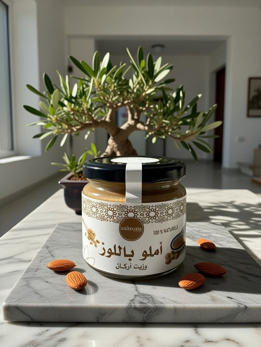 Amlou aux Amandes et Argan 100% Naturel – Pâte d'Amandes Marocaine Artisanale Sans Additifs
